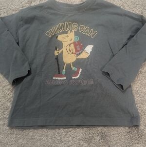 Zara Wolf Hiking Gray Long Sleeve Shirt